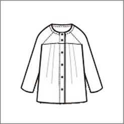前開き 長袖
