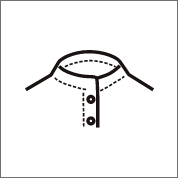 前開き　立ち襟