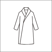 メンズ前開き羽織・バスローブ