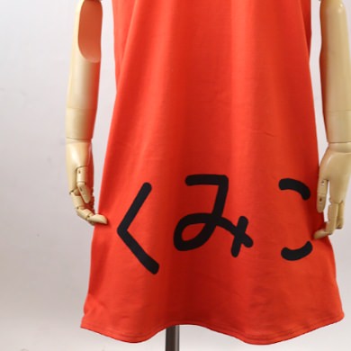 プリント事例2）ワンピースの下にインクジェットプリント