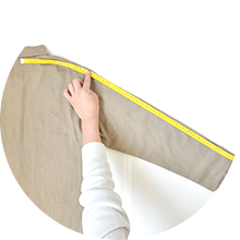 裄丈、股下をチェック