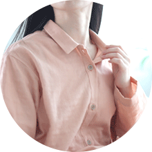 前開き　襟あり