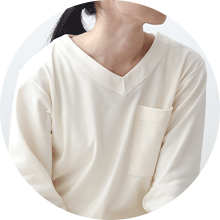 かぶり　Vネック