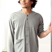 コットンムースメンズ入院パジャマ