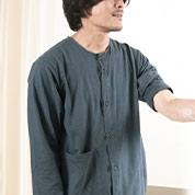 天竺ニットメンズ入院パジャマ