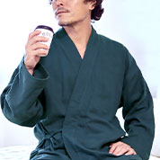 3重ガーゼメンズ作務衣