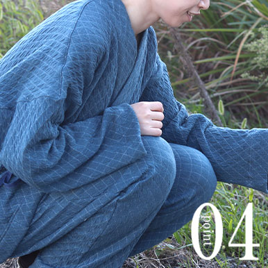 動きやすいゆとりのあるサイズ感