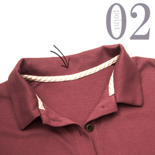 ちらりと覗くおしゃれなテープのワンポイント（全色同色）