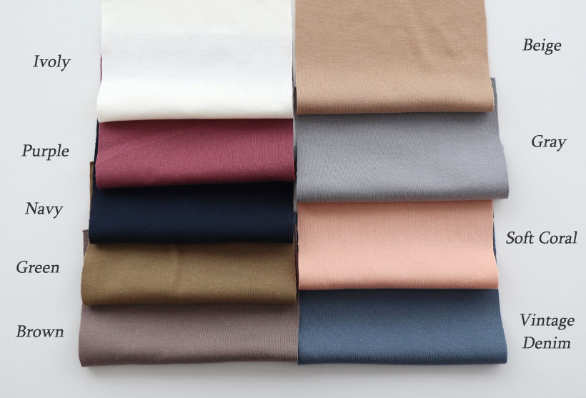 カラーバリエーション。豊富な9色