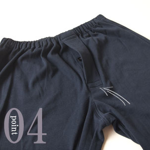 公共の場所にも安心な前立て(社会の窓)つき