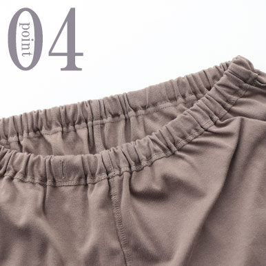 前立て(社会の窓)なしで生地の凹凸を抑える