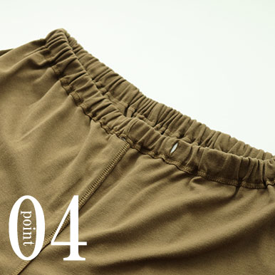 前立て(社会の窓)なしで生地の凹凸を抑える