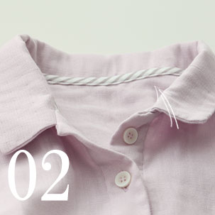 3重ガーゼパジャマのデザイン2