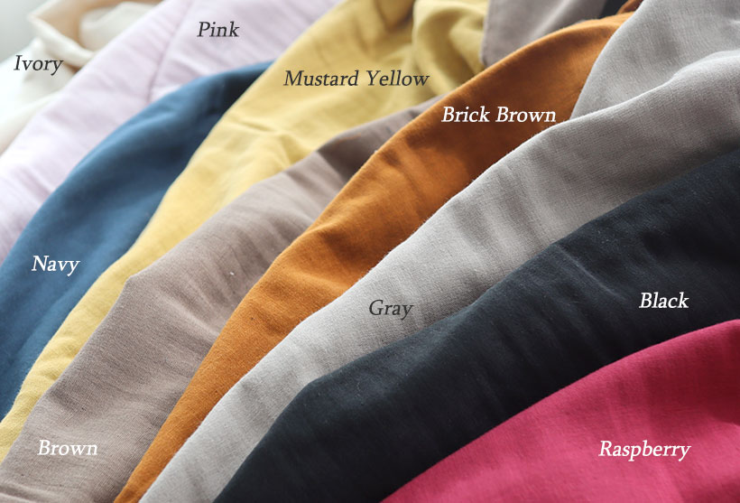 カラーバリエーション。豊富な9色