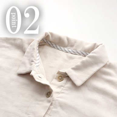 3重ガーゼワンピースのデザイン2