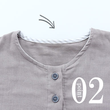 3重ガーゼワンピースのデザイン2