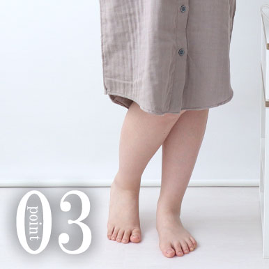 3重ガーゼワンピースのデザイン3