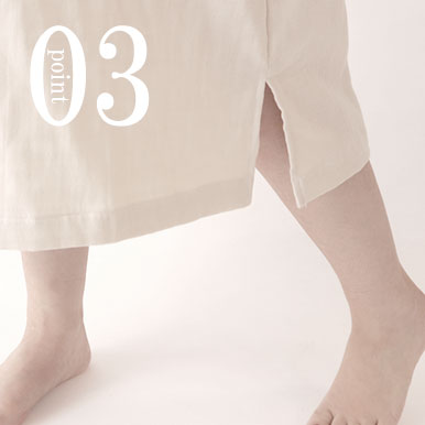 3重ガーゼワンピースのデザイン3