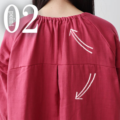 3重ガーゼワンピースのデザイン2