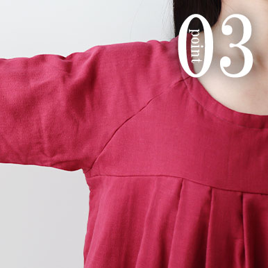 3重ガーゼワンピースのデザイン3