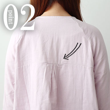 3重ガーゼワンピースのデザイン2