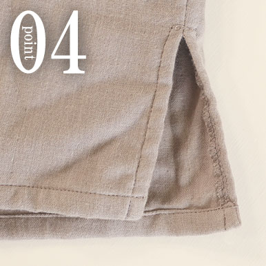 3重ガーゼ作務衣下着のデザイン4