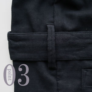 3重ガーゼメンズバスローブのデザイン3