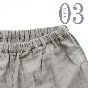 洗濯ネームなどの異素材をつけず、ストレスフリー