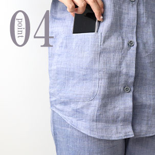 スマホも入るポケットつき