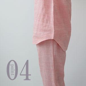 お尻が少し隠れる後ろすそ丈