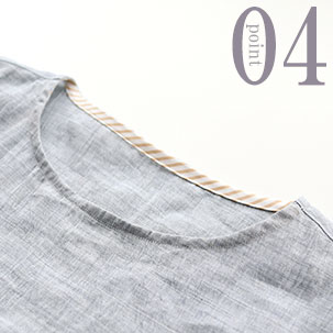 ちらりと覗くおしゃれなテープのワンポイント<br />（全色同色）