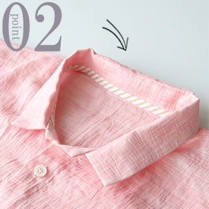 ちらりと覗くおしゃれなテープのワンポイント（全色同色）