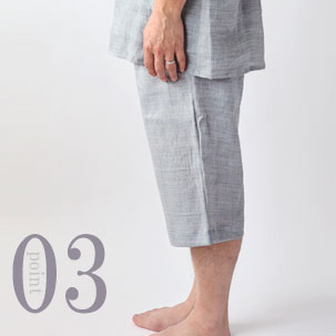 涼しく動きやすい半ズボン(短パン)タイプ