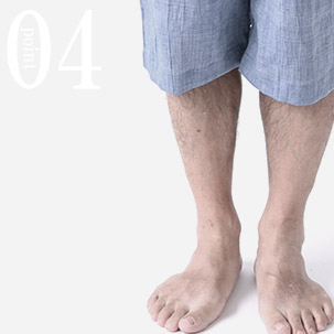 涼しく動きやすい半ズボン(短パン）タイプ