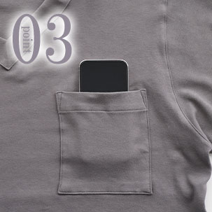 お尻が少し隠れる後ろすそ丈。シャツのスワローテールを採用