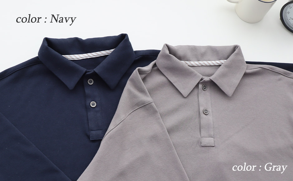 まるでシャツのような細目ステッチ、小さ目ボタン、スワローテール