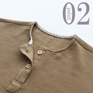 コットンワッフルニットパジャマのデザイン2