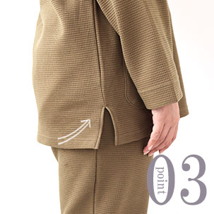 コットンワッフルニットパジャマのデザイン3