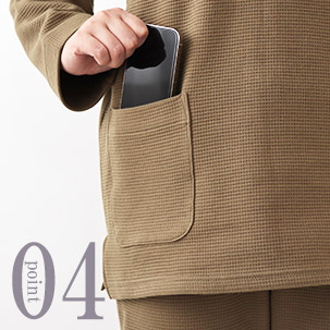 コットンワッフルニットパジャマのデザイン4