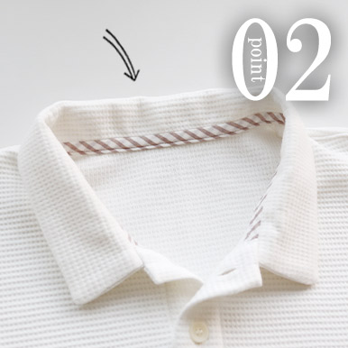 ちらりと覗くおしゃれなテープのワンポイント（全色同色）