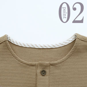 コットンワッフルニットパジャマのデザイン2