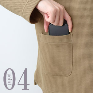 コットンワッフルニットパジャマのデザイン4