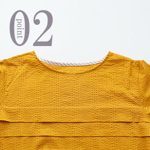 ちらりと覗くおしゃれなテープ