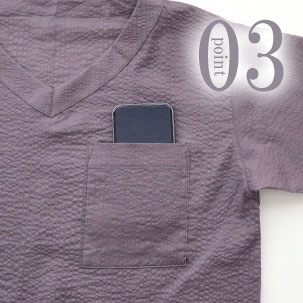 スマホも入るポケット