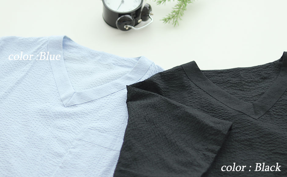 おしゃれな半袖Vネック