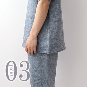 お尻が少し隠れる後ろすそ丈