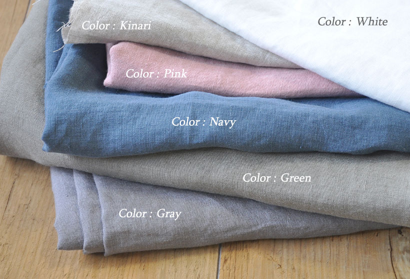 カラーバリエーション。ナチュラルでおちついた6色