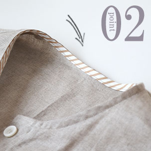 ちらりと覗くおしゃれなテープのワンポイント(全色同色)