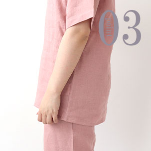 お尻が少し隠れる後ろすそ丈