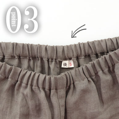 お尻が少し隠れる後ろすそ丈。シャツのスワローテールを採用